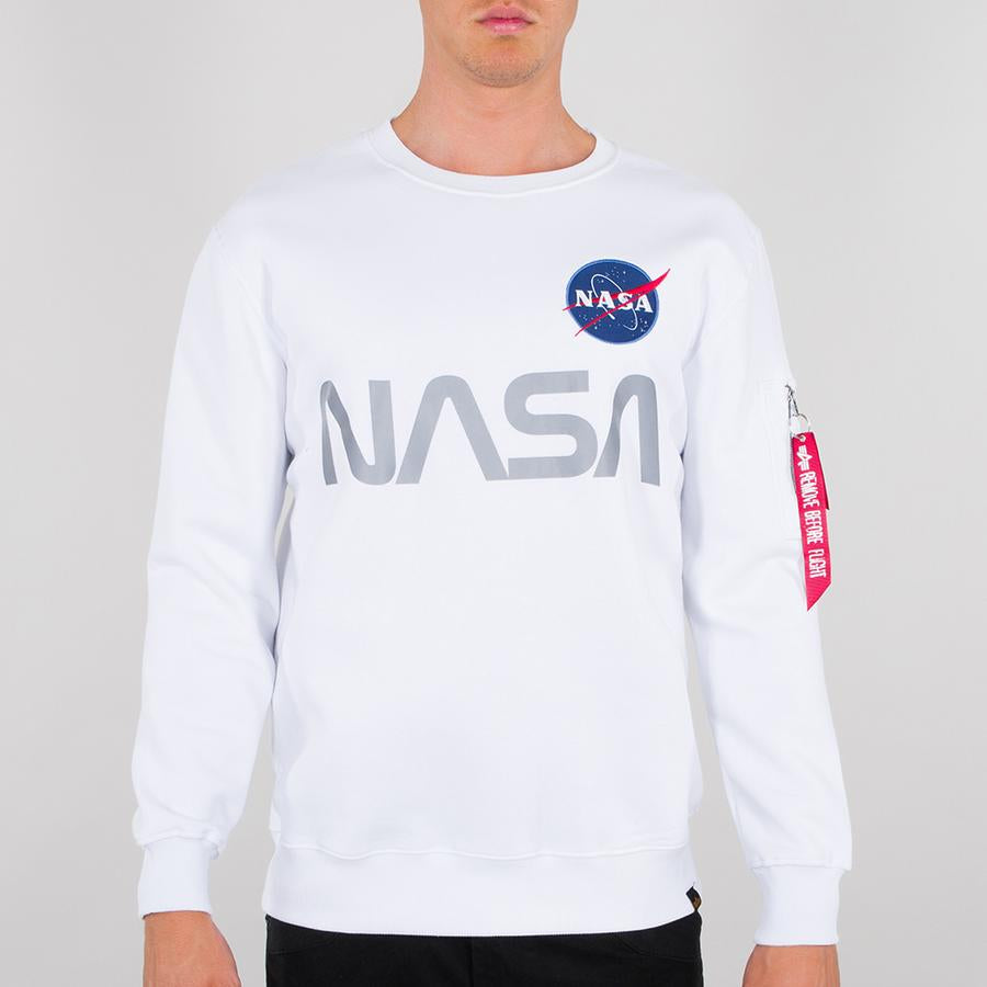NASA Reflective Sweater - white