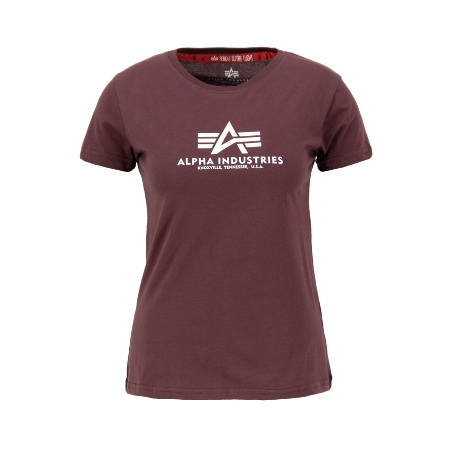 New Basic T Woman - deep maroon