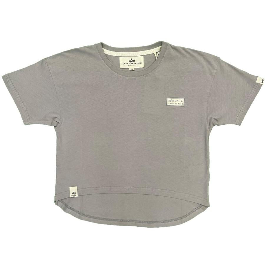 Organics Cropped OS T Wmn - organic grey