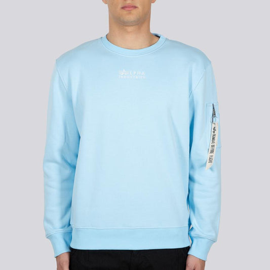 Organics EMB Sweater - organic skyblue