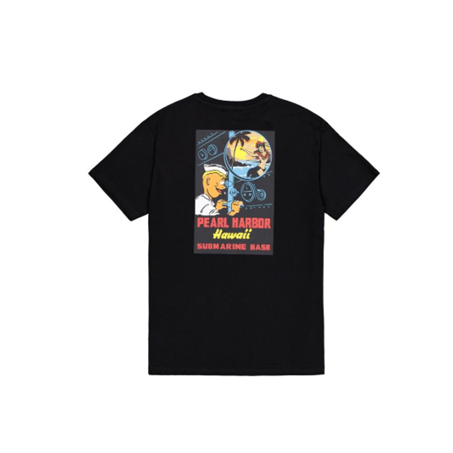 Pearl Harbor Back Print T-Shirt - black