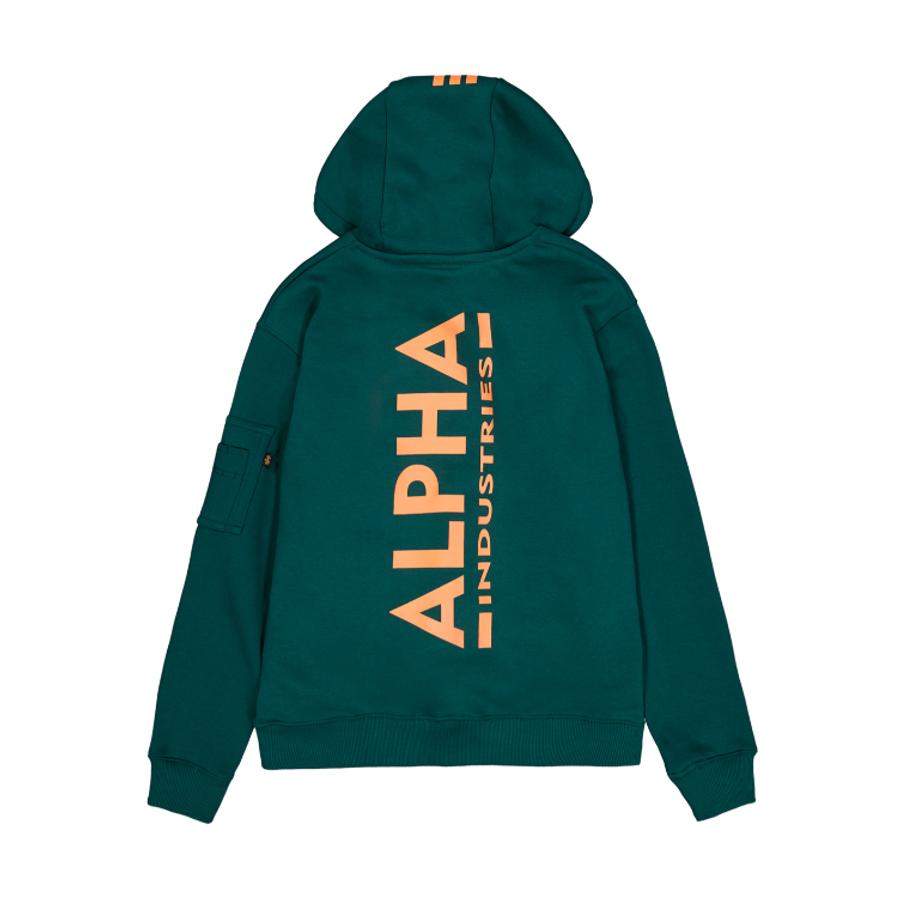 Back Print Hoodie - force green