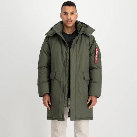Puffer Parka - dark olive