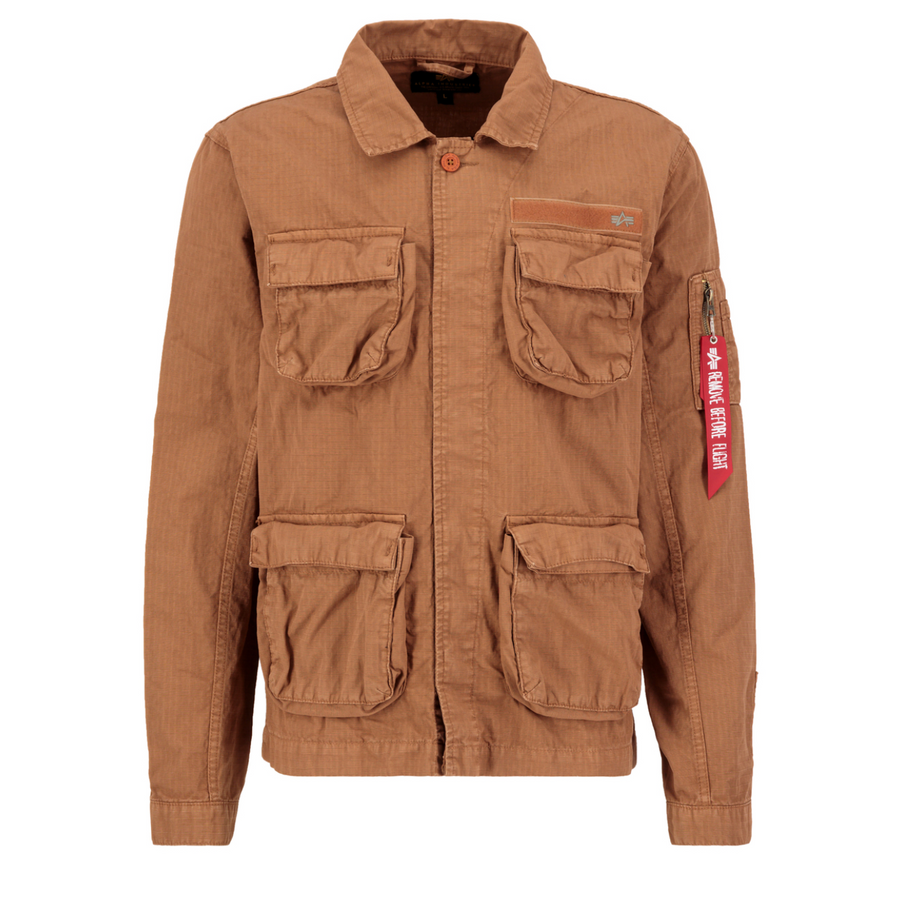 Ripstop Cargo Overshirt - hazel brown