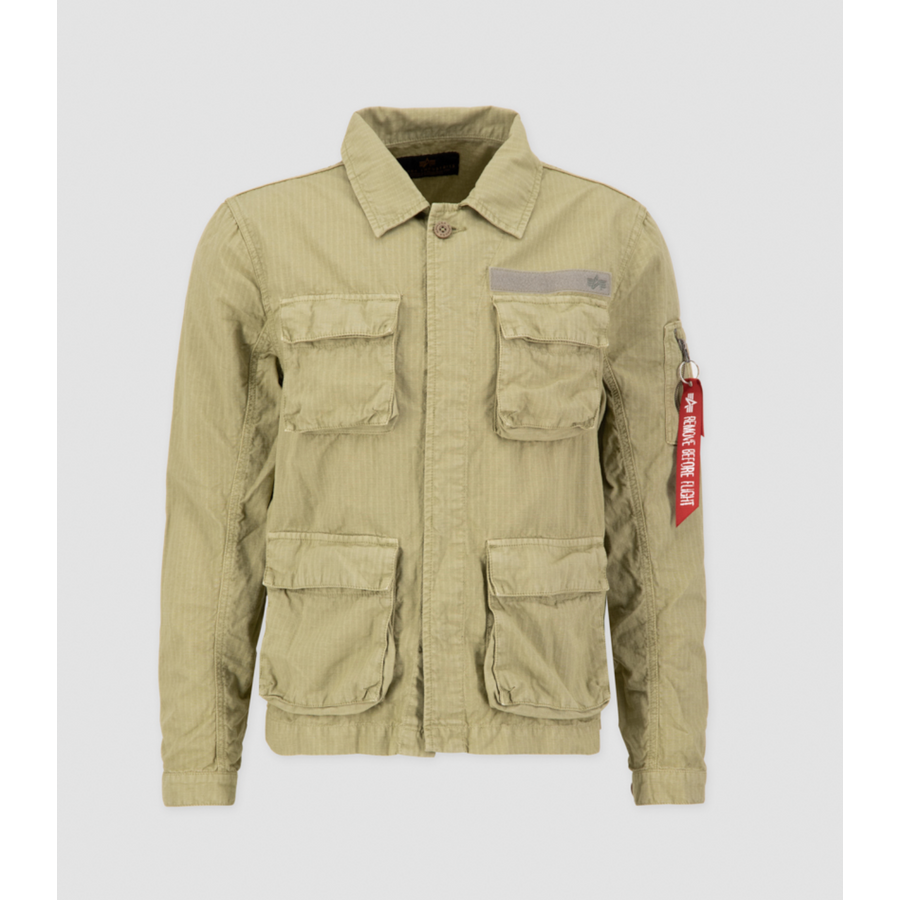 Ripstop Cargo Overshirt - light olive