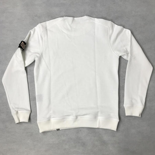 Rubber Logo Sweater - white