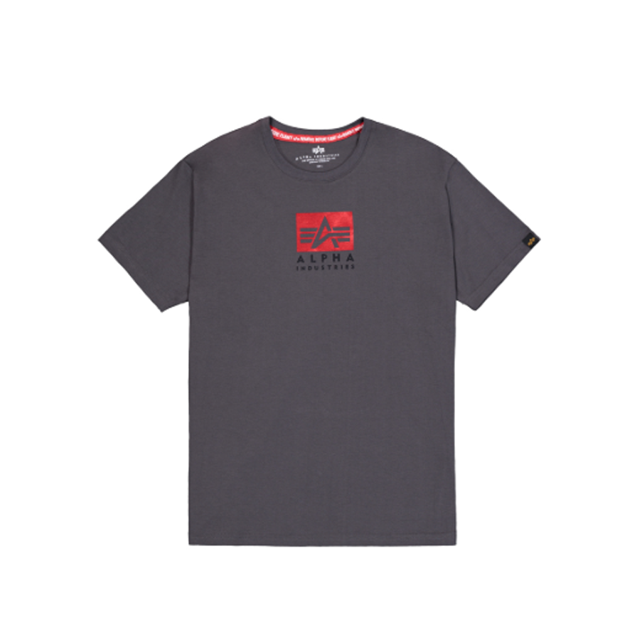 Satin Logo T - vintage grey