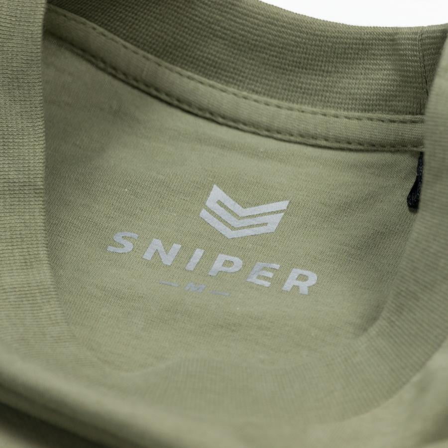 Army T - olive/white