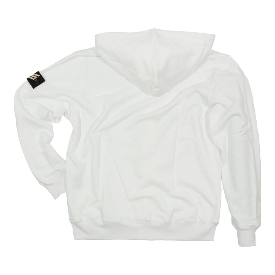 Star Zip Hoody - white