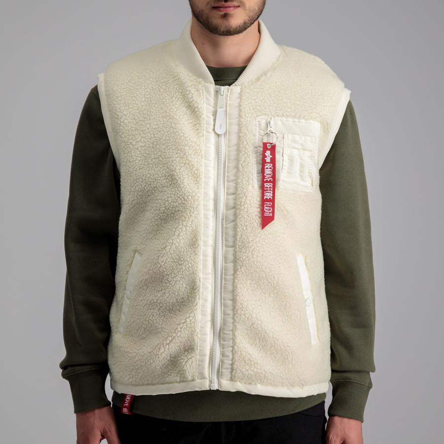 Teddy Vest - off white
