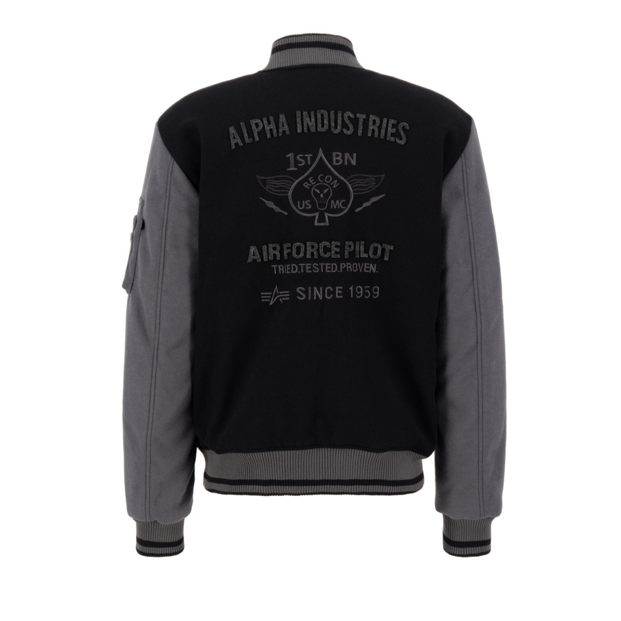 Varsity Air Force Jacket - black
