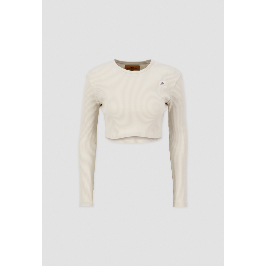 X-Fit Rib LS C Woman - vintage white