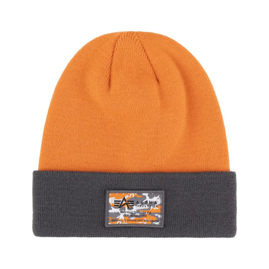 Crew C Label Beanie - tangerine