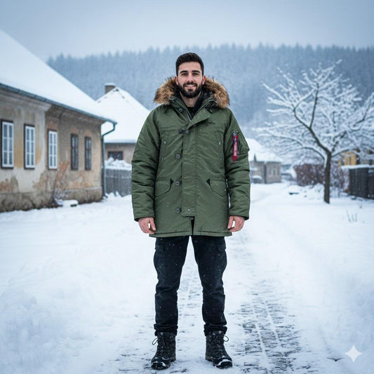 What's hidden inside the lining of Alpha Industries winter coats