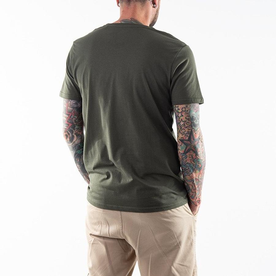Basic T Reflective Print - dark olive