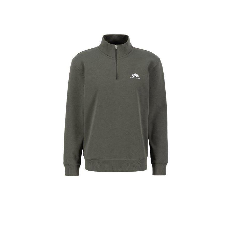 Half Zip Sweater SL - charcoal heather/white