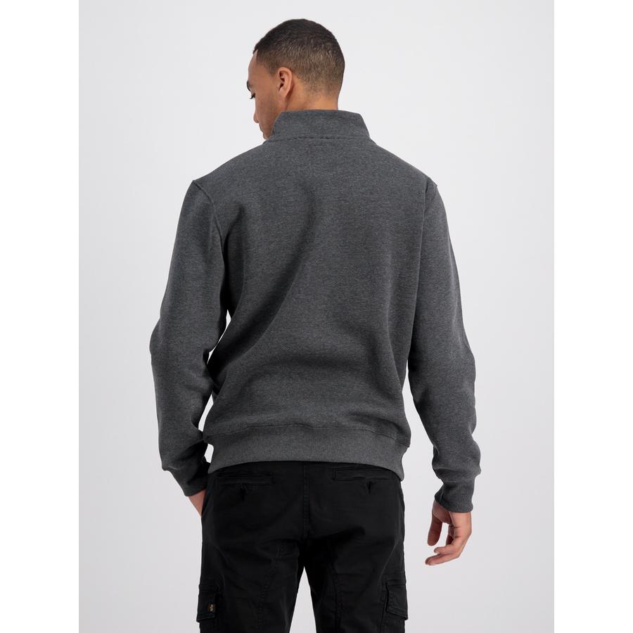 Half Zip Sweater SL - charcoal heather/white