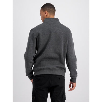 Half Zip Sweater SL - charcoal heather/white