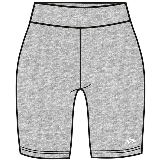 Basic Bike Shorts SL Woman - greyheather/white