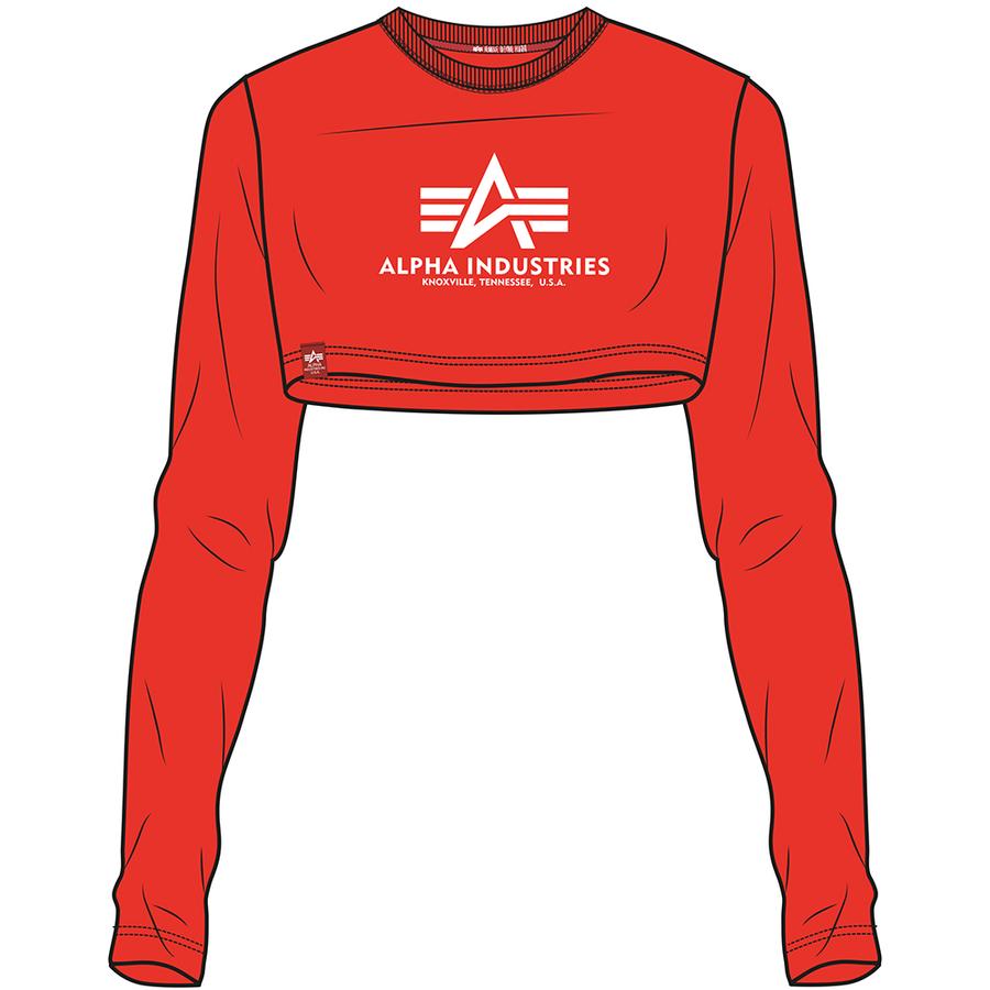Basic Cropped LS - atomic red