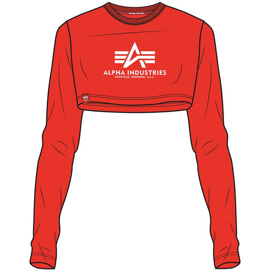 Basic Cropped LS - atomic red