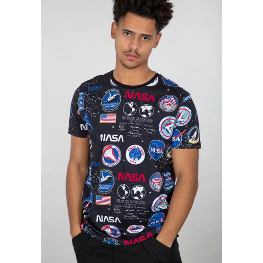 NASA AOP T-shirt - black