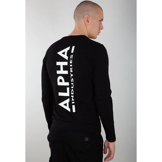 Back Print Heavy LS - black
