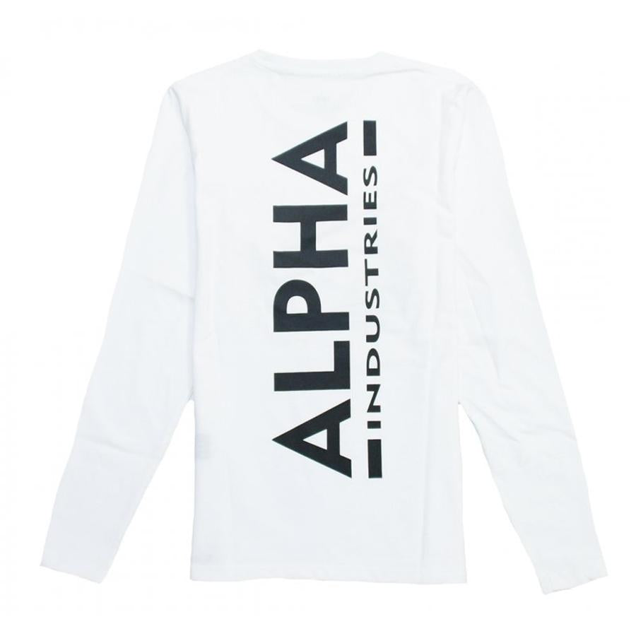 Back Print Heavy LS - white