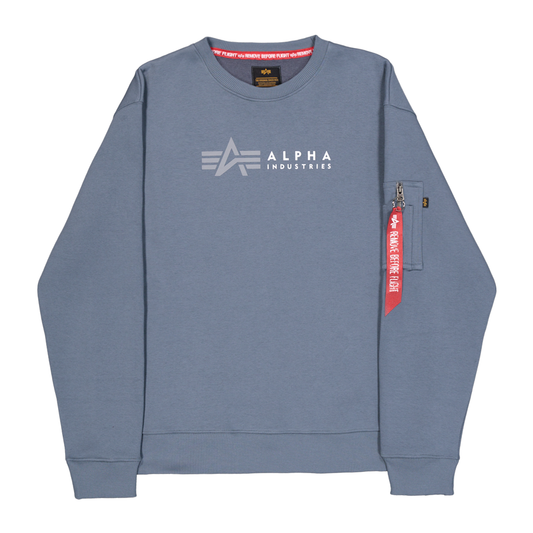 Alpha Label Sweater - denim blue