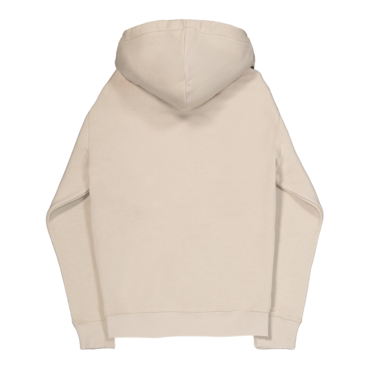 Basic Zip Hoodie SL - organic beige