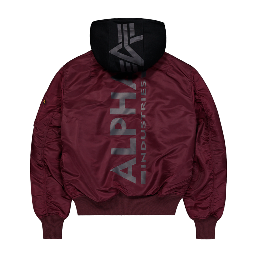 MA-1 ZH Backprint - dark cherry
