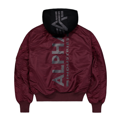 MA-1 ZH Backprint - dark cherry
