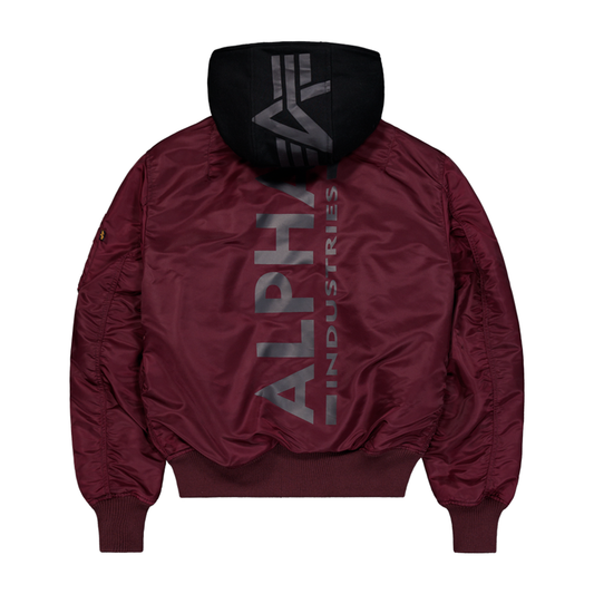 MA-1 ZH Backprint - dark cherry