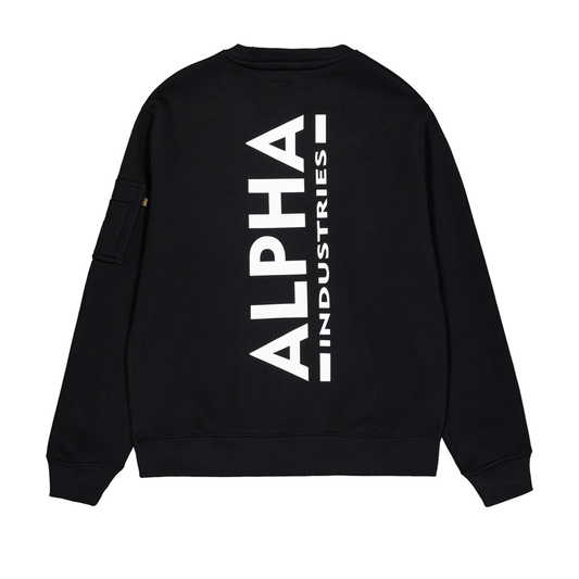 Back Print Sweatshirt - black