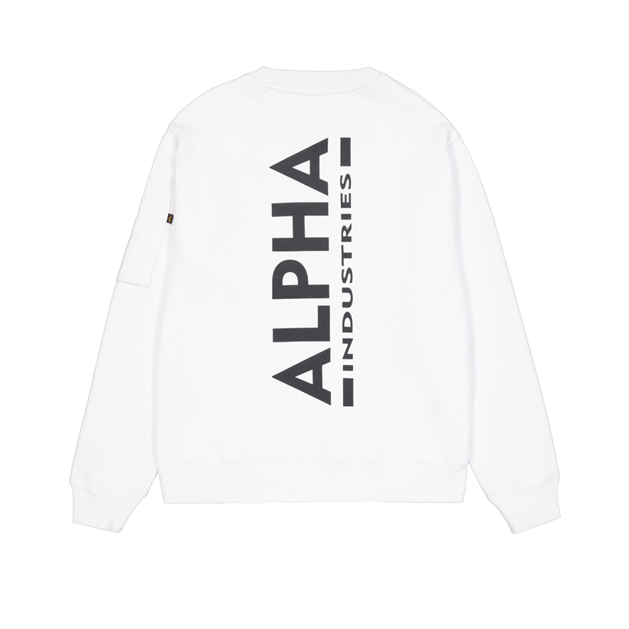 Back Print Sweatshirt - white
