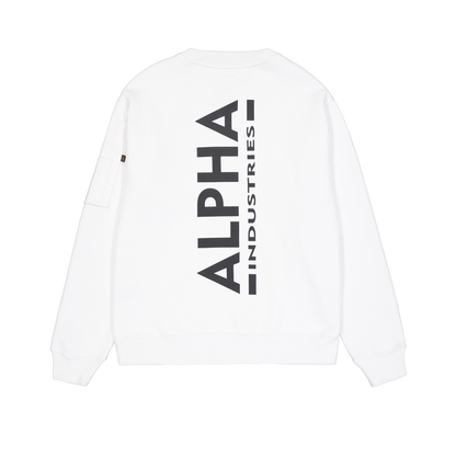 Back Print Sweatshirt - white