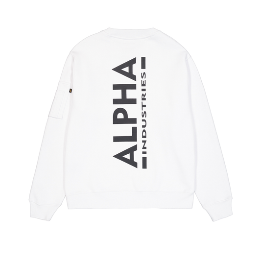 Back Print Sweatshirt - white