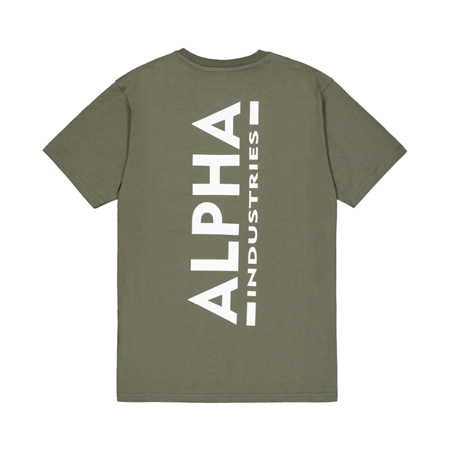 Backprint T - dark olive