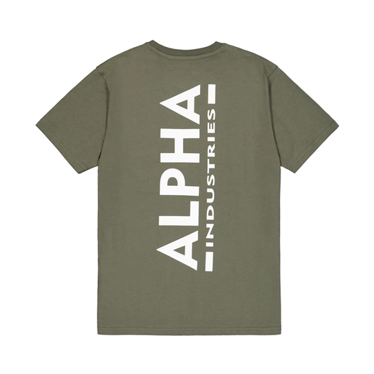 Backprint T - dark olive
