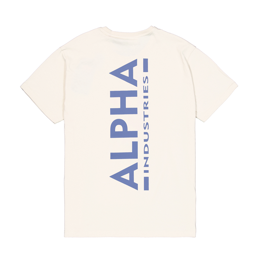 Backprint T - vintage white