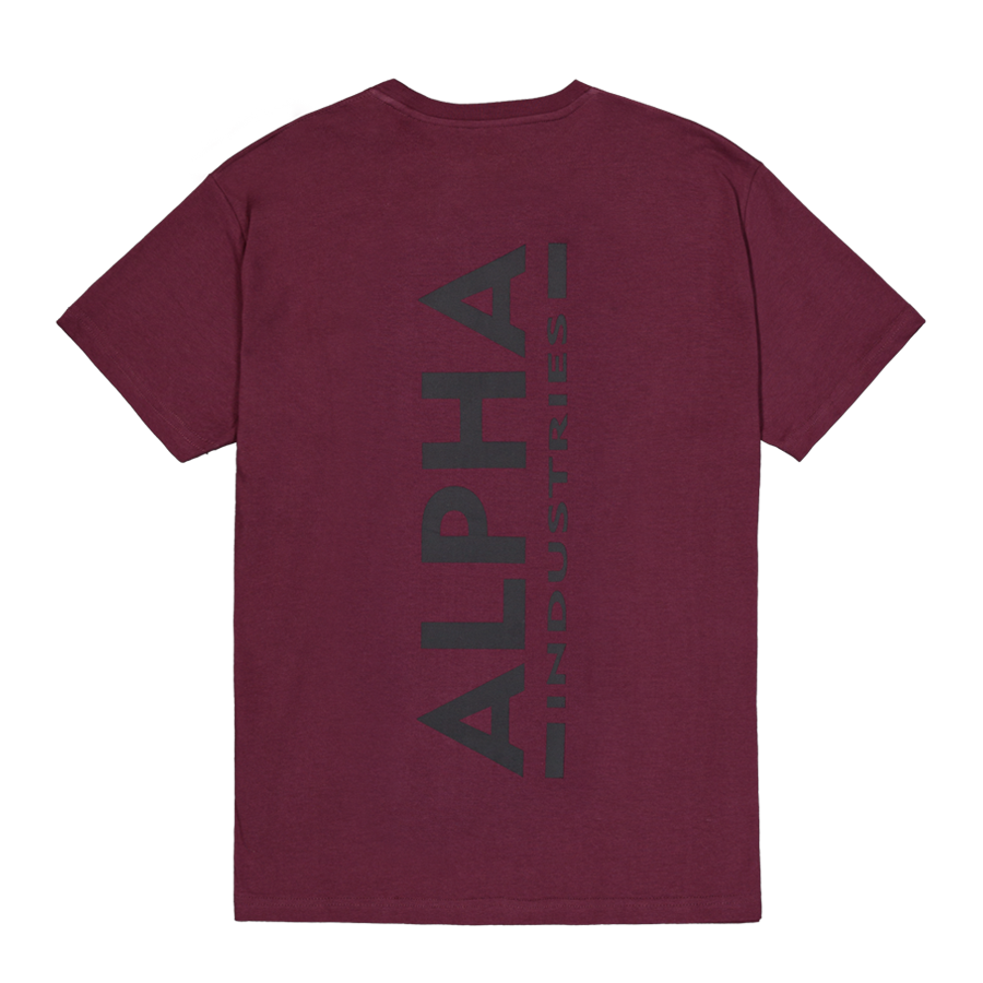 Backprint T - dark cherry