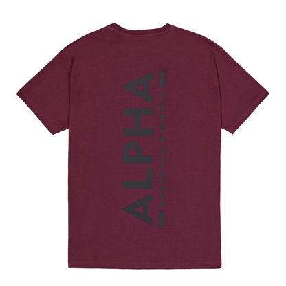 Backprint T - dark cherry