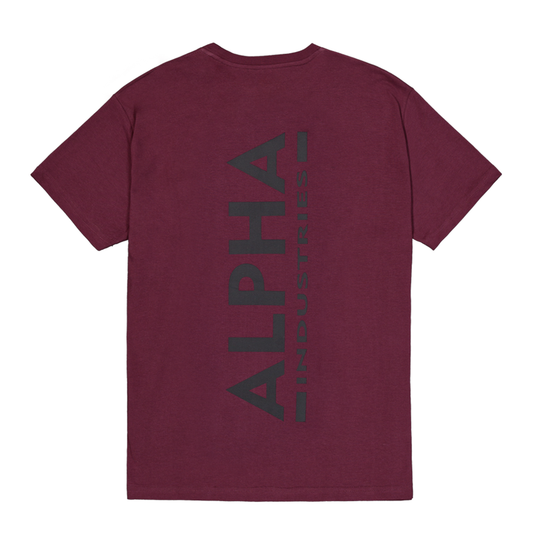 Backprint T - dark cherry