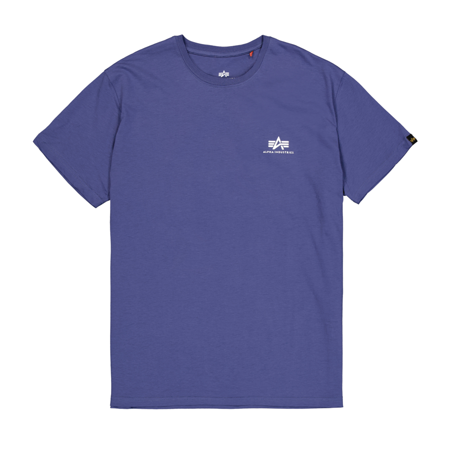 Backprint Camo Print T-Shirt - night purple