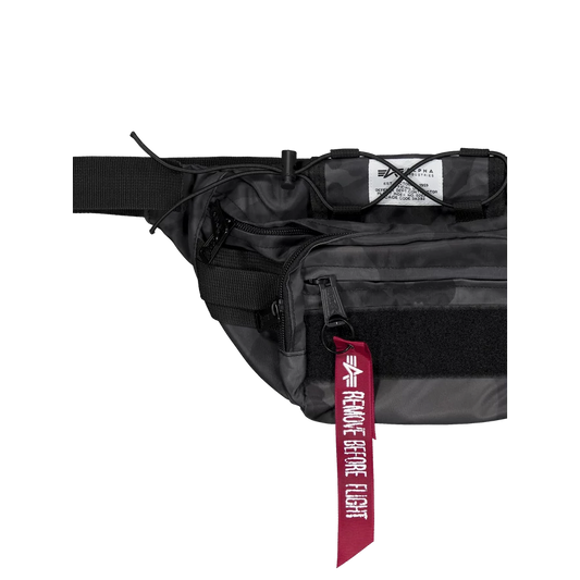 Tactical Waist Bag - black camo
