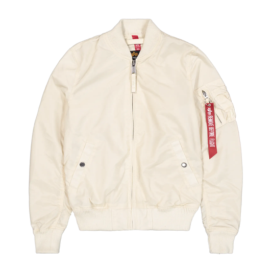 MA-1 TT Bomber Jacket Women - vintage white