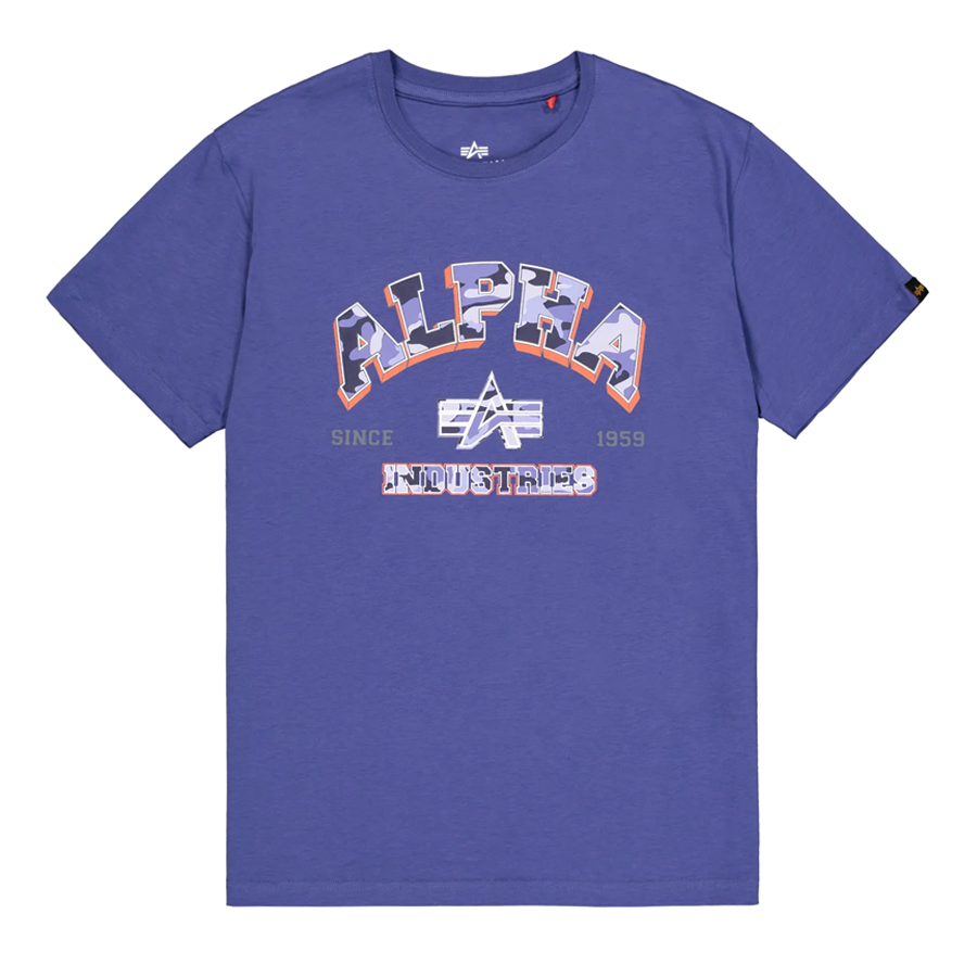College Camo T-Shirt - night purple