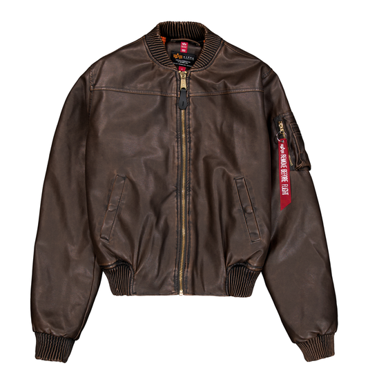 MA-1 FL Vintage Wmn - vintage brown