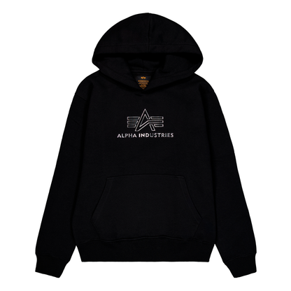 Basic Big Logo TPU Hoodie - black/chrome