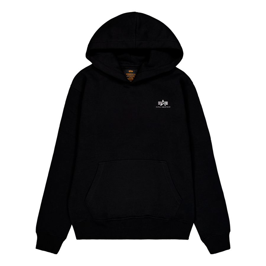 Basic Small Logo TPU Hoodie - black/chrome